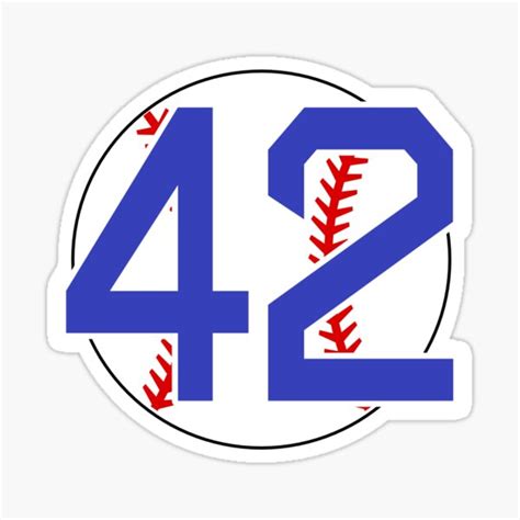 42 Jackie Robinson Sticker For Sale By Bosoxicated Redbubble