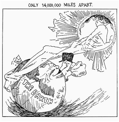 Halleys Comet 1910 Cartoon From The Front Page Of The New Photos