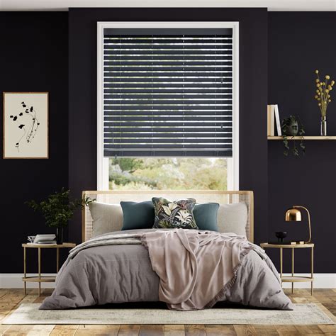 Midnight Blue Wooden Blind 50mm Slat