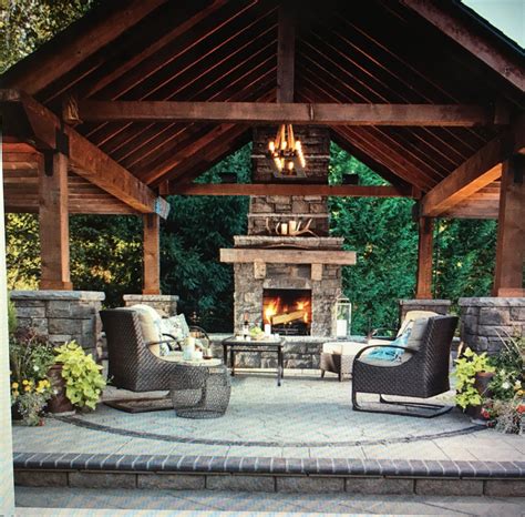 Loading Outdoor Fireplace Designs Rustic Outdoor Fireplaces Patio