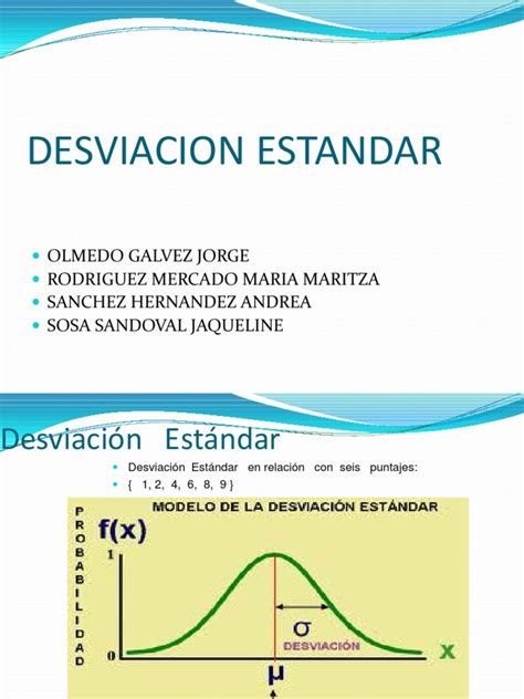 Ejemplos De Desviacion Estandar