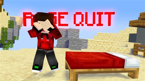 I Rage Quit 😡 The Bedwars Game Nether Games Mcpehindi Youtube