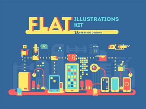 Flat Illustrations Kit Kit8