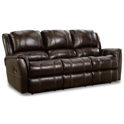 Homestretch Mercury Casual Double Reclining Power Sofa With Pillow Top Arms Rifes Home