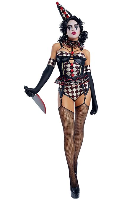 Womens Sexy Killer Clown Costume Ubicaciondepersonascdmxgobmx