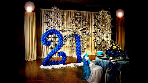A birthday party just isn't the same without a birthday cake. 21st Birthday Decoration Ideas DIY - YouTube