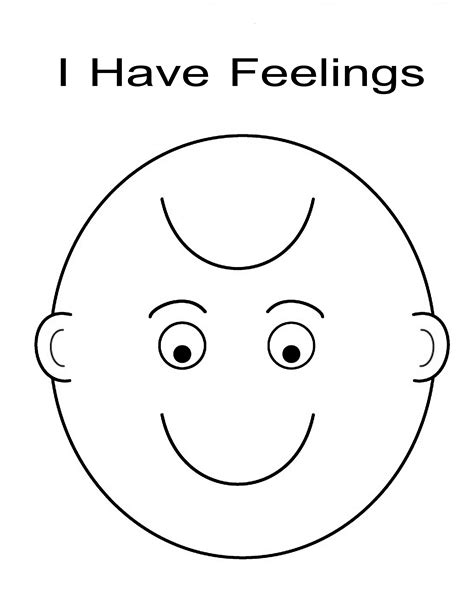 Feelings Emotions Coloring Pages Sketch Coloring Page