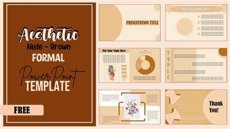 Nude Brown Minimalist Formal Powerpoint Template Ppt Animated My Xxx Hot Girl