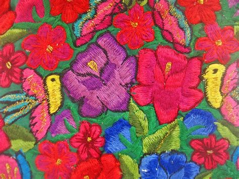Inspiration Mexican Flower Embroidery Mexican Embroidery Colorful Textiles Mexican Flowers