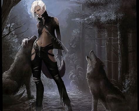 Girl And Wolf Wallpapers Wolf Wallpaperspro