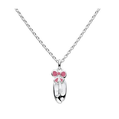 Sterling Silver Beautiful Ballet Shoe Necklace Silver Jewelry Design