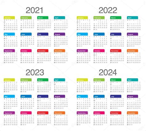 2021 2024 Calendar Plus An Overview With All Calendar Weeks Cw