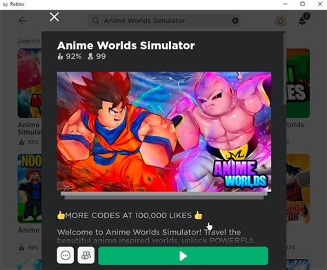 Roblox Anime Worlds Simulator Codes Tested October 2022 Player