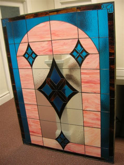 Large Stained Glass Window Large Stained Glass Panel Etsy