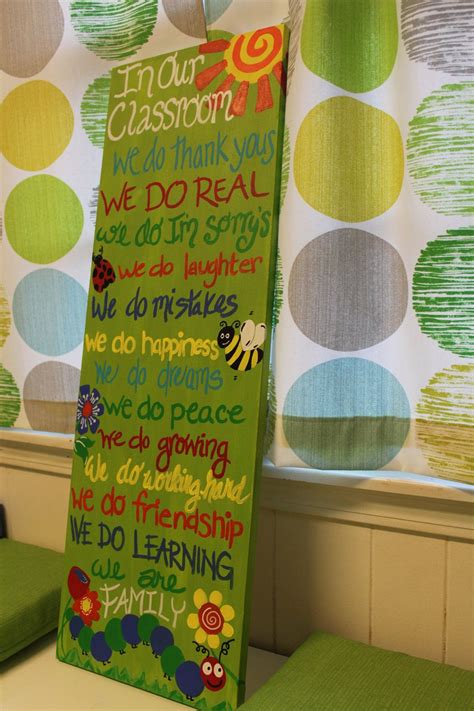 Custom Teacher Signs Hand Painted Canvas Classroom Rules Classroom