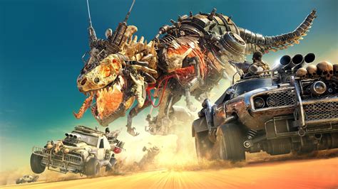 Wallpaper Robot Dinosaur Desert Mech Cars Heavy Weapons