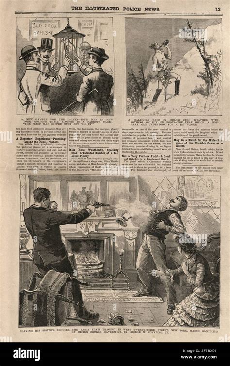 Victorian Murder Illustration High Resolution Stock Photography And