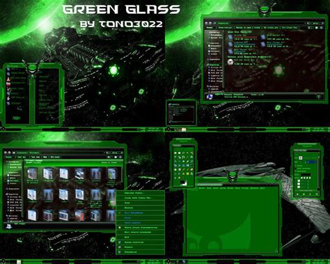 Windows 7 Theme Green Glass By Tono3022 On Deviantart