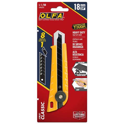 Olfa 18mm Snap Off Utility Knife The Home Depot Canada