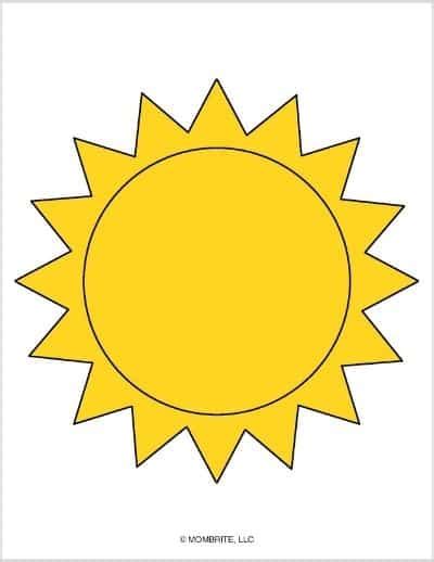 Free Printable Sun Templates And Coloring Pages Mombrite
