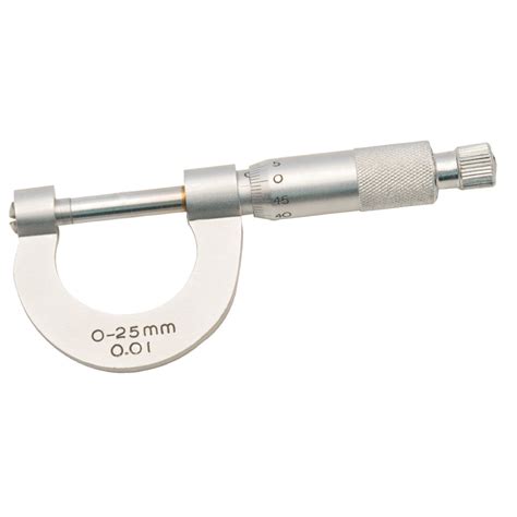 Eisco Micrometer Screw Gauge Nickel Plated Brass Range 0 25x001mm