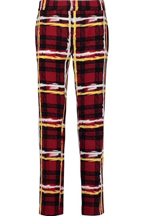 Marc By Marc Jacobs Printed Crepe Slim Leg Pants Modesens Slim Leg