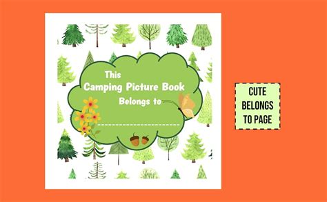 My First Camping Abc Picture Book Camping Alphabet Book For Babies