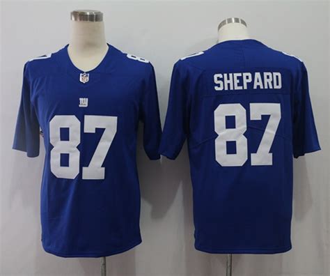 Nike Giants 87 Sterling Shepard Royal Blue Team Color Mens Stitched
