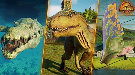 All The New Species Every New Dinosaur And Others In Jurassic World Evolution 2 Youtube