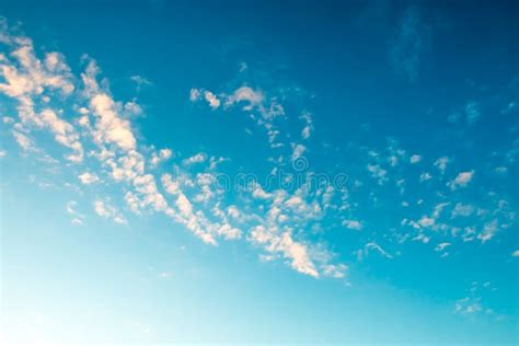 Scenic View At Blue Sky With Clouds Stock Photo Image Of Atmosphere
