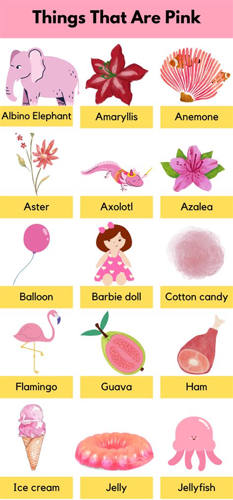 Things That Are Pink In Color Naturally Pink Things Grammarvocab