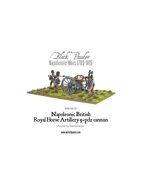 Napoleonic British Royal Horse Artillery 9 Pdr Cannon