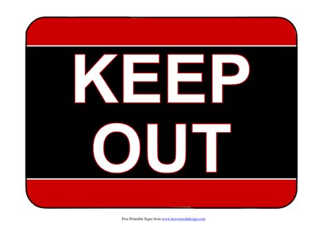 Keep Out Signs Poster Template