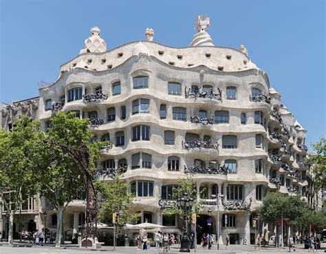 I was looking up for barcelona and landed here. File:Casa Milà, general view.jpg - Wikimedia Commons