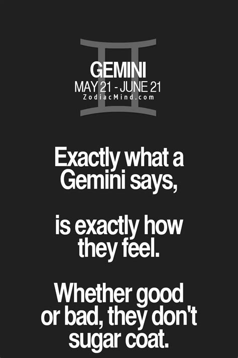 Tell It Like It Is Words To Live By Gemini Zodiac Quotes Astrology