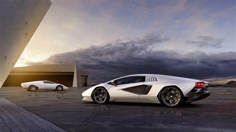 4k White Cars Car Italian Supercars Vehicle Lamborghini Sunrise