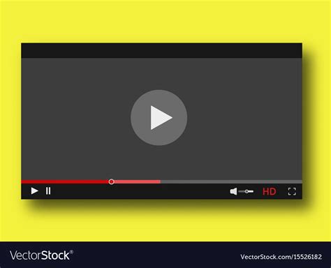 Video Player Interface Play Bar Design Royalty Free Vector
