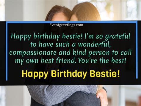 They understand you in a way that no one else can. Best wishes on birthday to a best friend