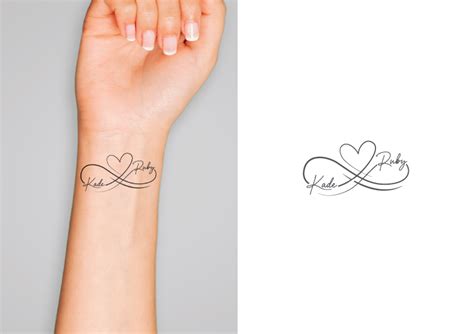 Infinity Tattoo With Two Names 29 Tattoo Designs For A Business In