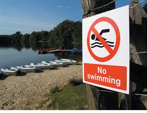 No Swimming Sign Water Safety From Stocksigns