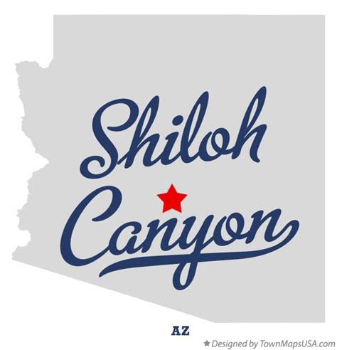 Map Of Shiloh Canyon Az Arizona