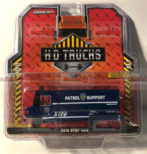Greenlight Hd Trucks Series 22 2019 Nypd Patrol Support Step Van 164