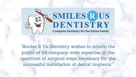 Smiles R Us Dentistry Specializes In Dental Implants