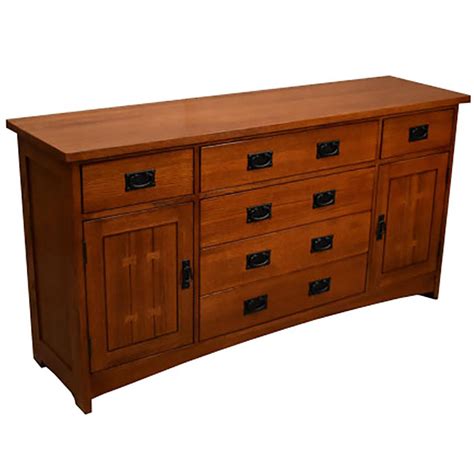 Mission Style Arts And Crafts Solid Quarter Sawn Oak Sideboard Buffet