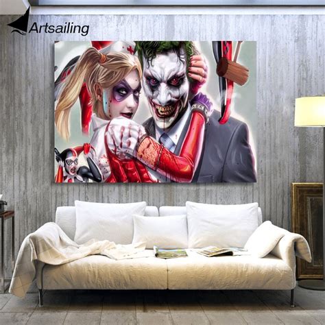 Buy 1 Piece Canvas Art Canvas Painting Joker Harley