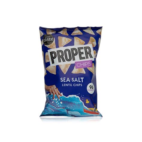Proper Chips Sea Salt Lentil Chip Sharing Bags 85g Waitrose Uae