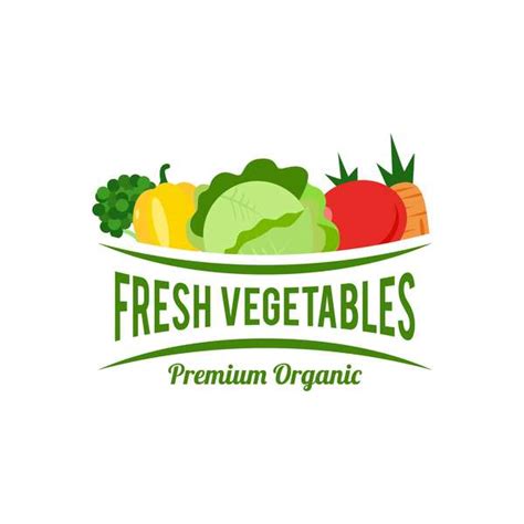 Fresh Vegetables Logo Design Vector 03 Free Download