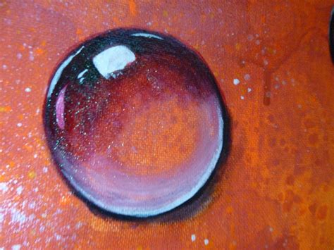 Water Droplet Original Painting 12x12 Art Etsy