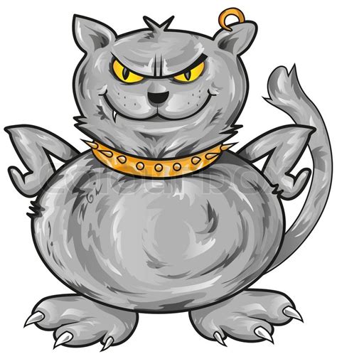 Angry Cat Stock Vector Colourbox