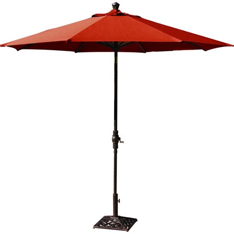 Market Umbrella Aluminum Frame 9 Autotilt Sunbrella Standard Stripe